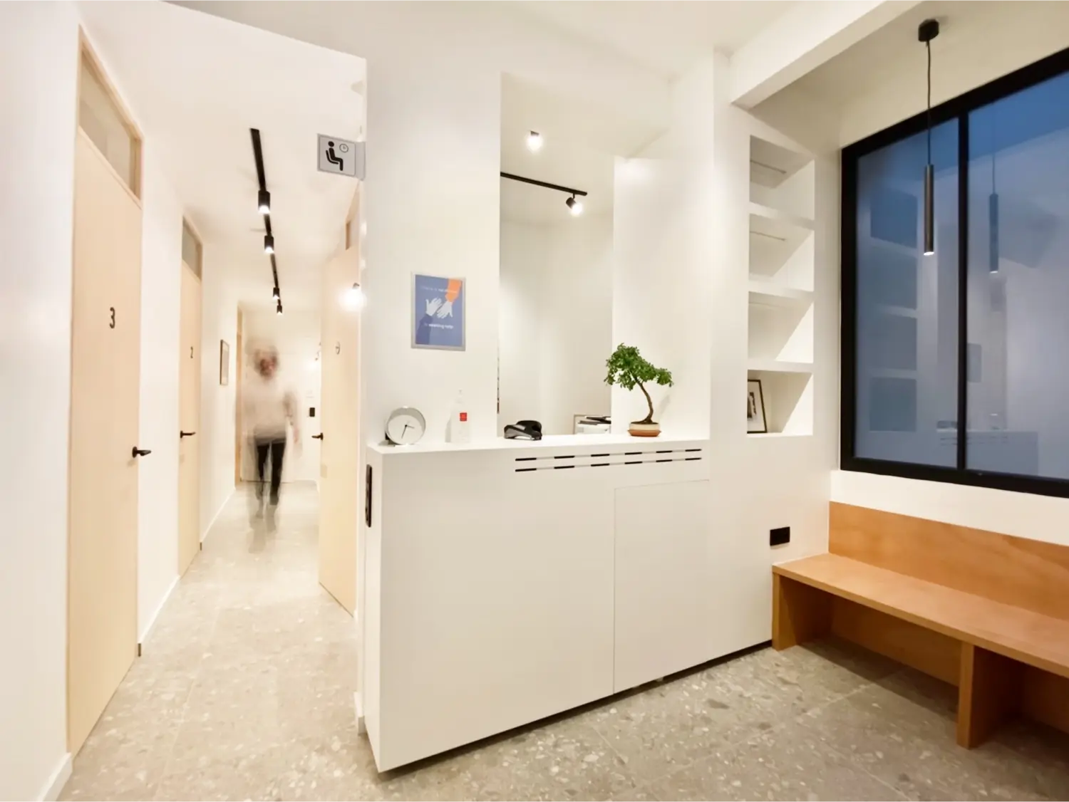 Salle d'attente du Brussels Mental Health Center